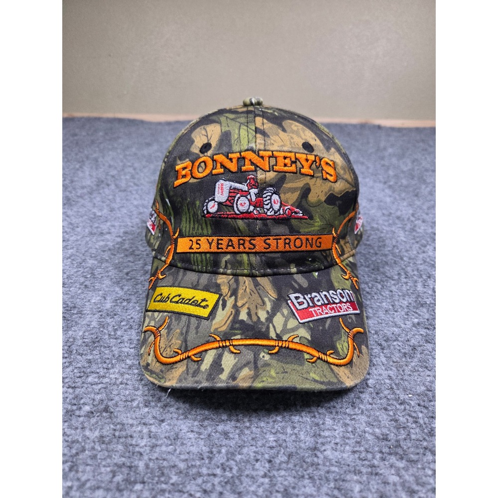 Associated Premium Bonney's Hat Mens OSFA Camo Branson Tractors Cub Cadet Cap
